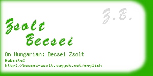zsolt becsei business card